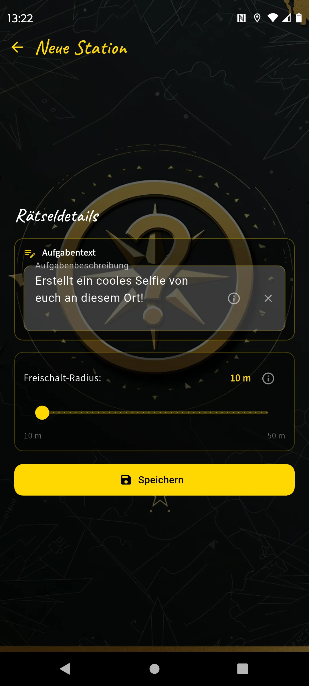 Foto-Aufgabe im Editor