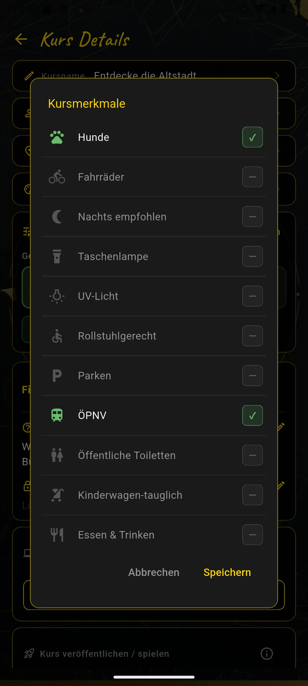 Kursmerkmale