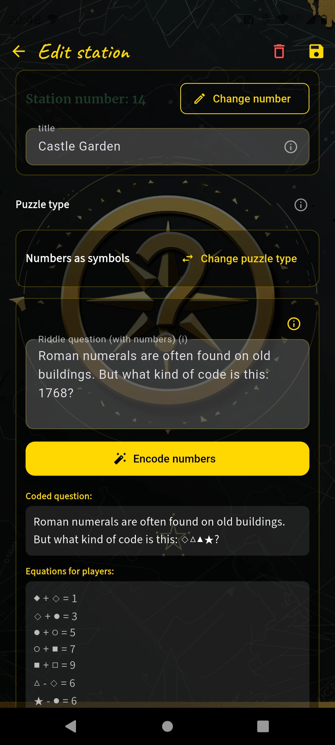 Digits as symbols — Editor
