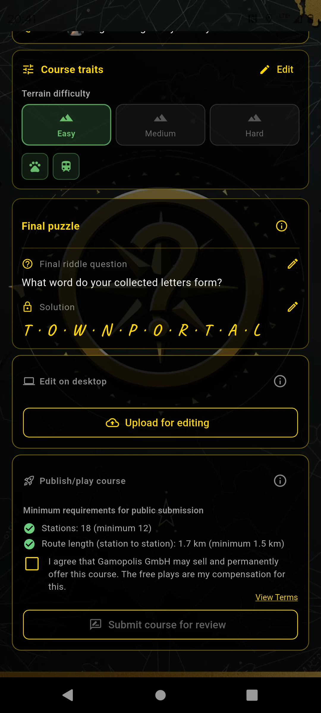 Submit for review