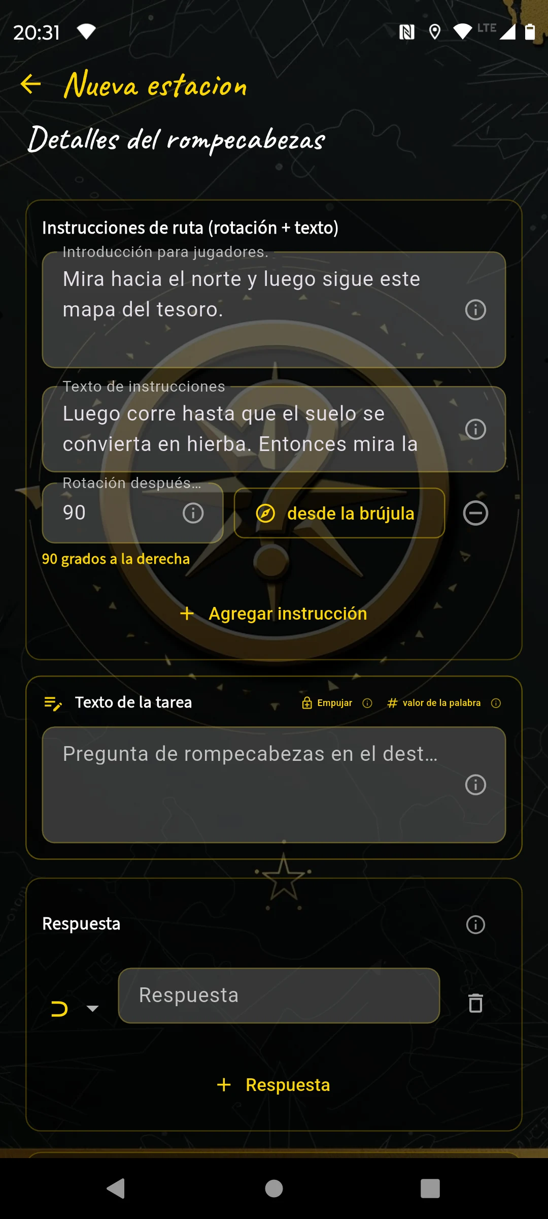 Recorrido guiado — Editor