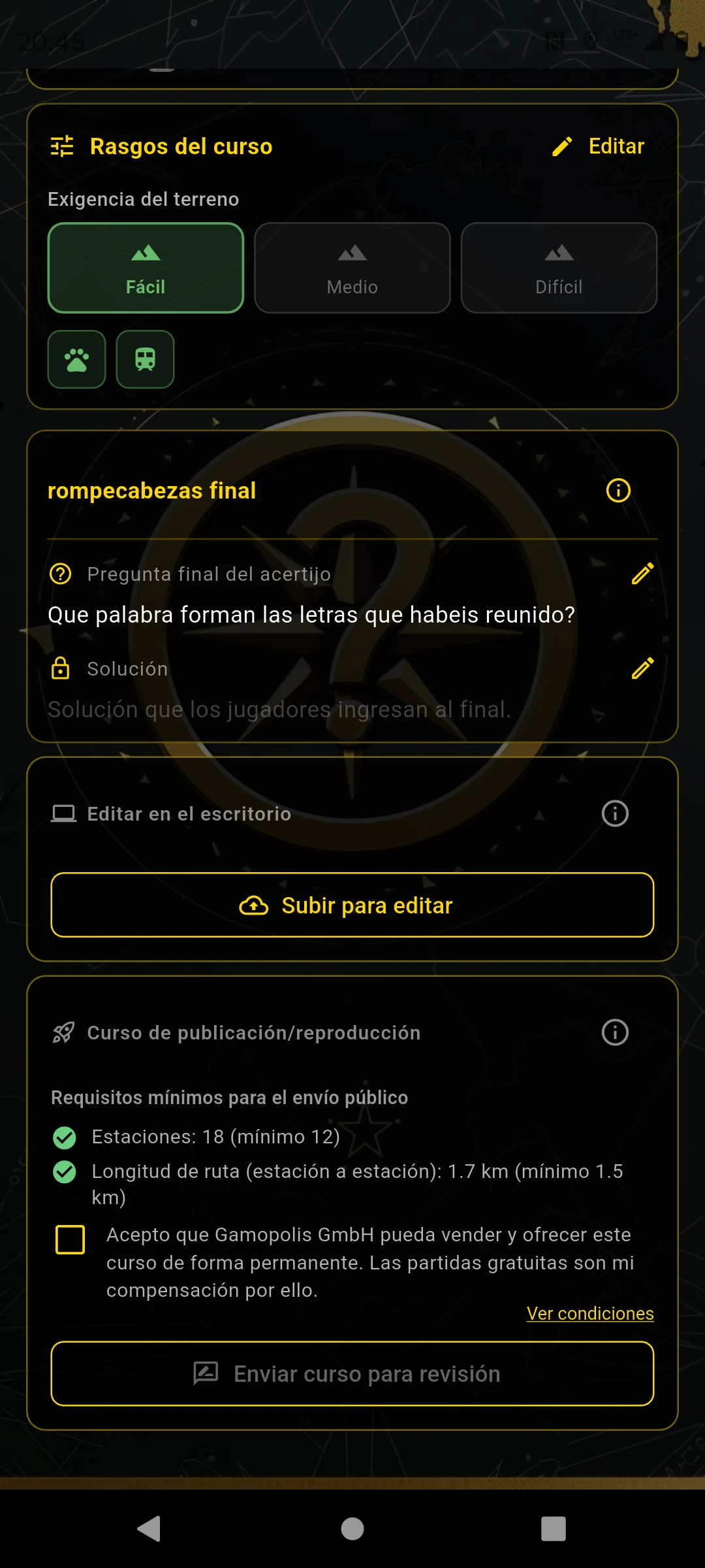Enviar para aprobación