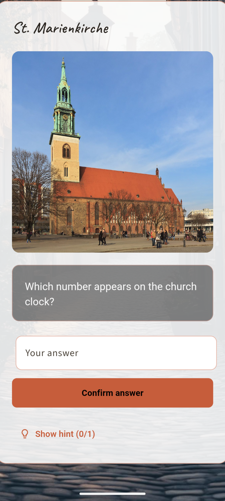 A team solves an on-site puzzle in the English player view.